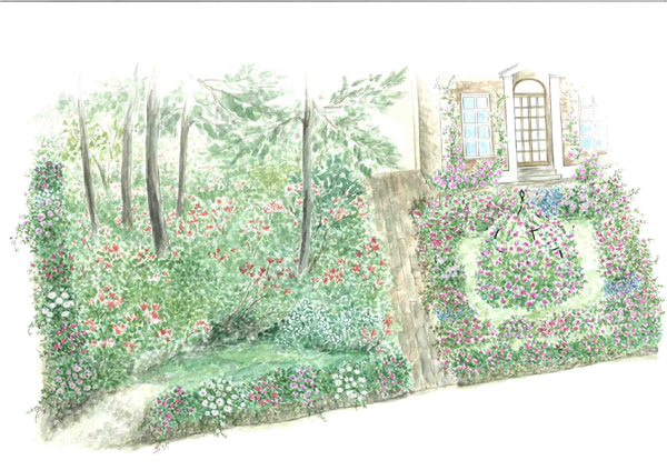 ココナッツ【葉山ガーデン】ライティングビューロー　特別仕様 山形緞通 DESIGNERS LINE - KEN KIYOYUKI OKUYAMA - HAMON